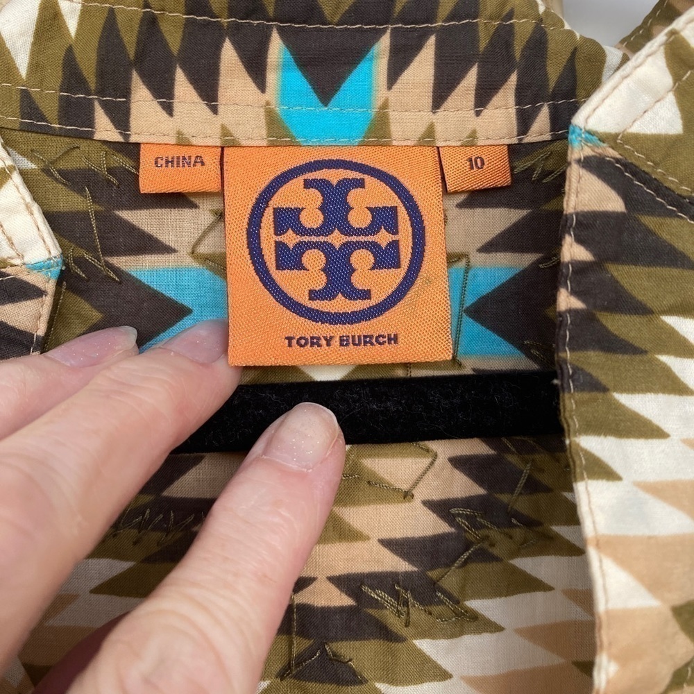 Tory Burch Stephanie Tunic Size 10 - Picture 7 of 9